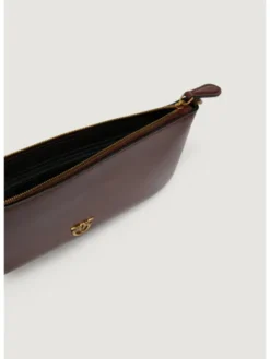 PINKO Torebka NEW HORIZONTAL FLAT VITELLO SE Bordowy