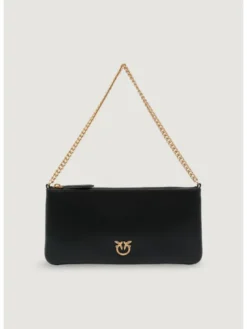 PINKO Torebka NEW HORIZONTAL FLAT VITELLO SE Czarny