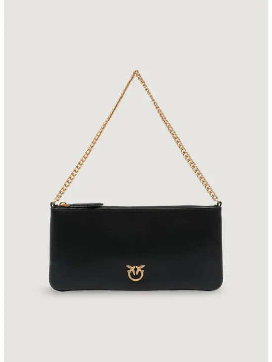 PINKO Torebka NEW HORIZONTAL FLAT VITELLO SE Czarny
