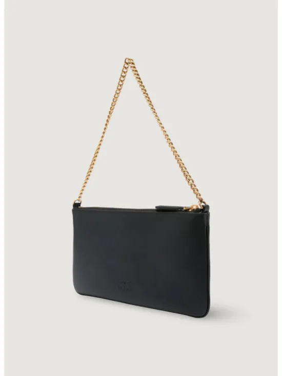 PINKO Torebka NEW HORIZONTAL FLAT VITELLO SE Czarny