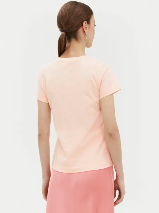 PINKO T-Shirt Bussolotto 100355 Różowy Regular Fit