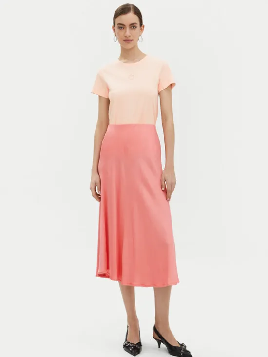 PINKO T-Shirt Bussolotto 100355 Różowy Regular Fit