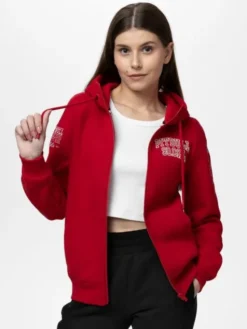 PITBULL Bluza FIORA Czerwony Regular Fit