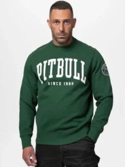 PITBULL Bluza NORTON Zielony Regular Fit