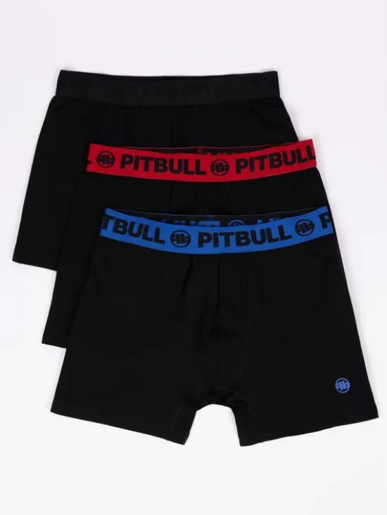 PITBULL Bokserki TAPE COLOR Czarny