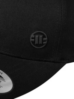 PITBULL Czapka z daszkiem Czapka Snapback Youth Small logo uniwersalny Czarny