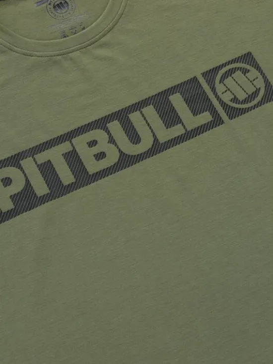 PITBULL Koszulka techniczna Casual Sport HILLTOP Zielony Regular Fit