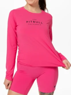 PITBULL Koszulka techniczna AVENIDA Różowy Regular Fit