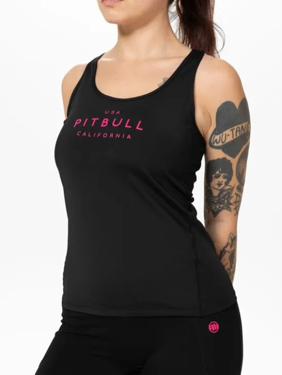 PITBULL Koszulka techniczna AVENIDA Czarny Regular Fit