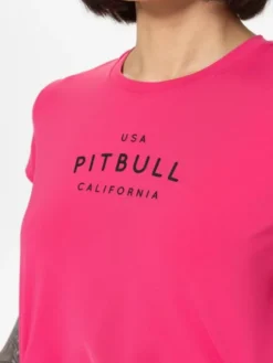 PITBULL Koszulka techniczna AVENIDA Różowy Regular Fit