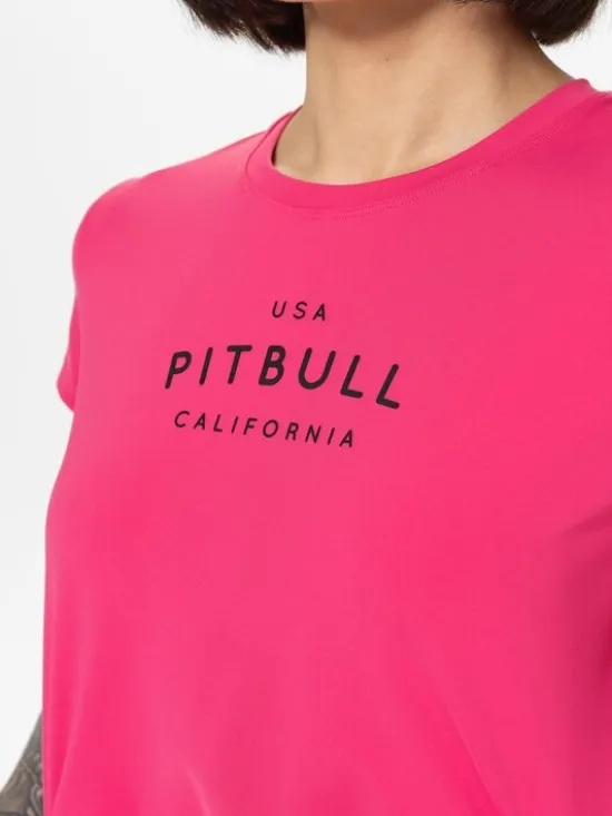 PITBULL Koszulka techniczna AVENIDA Różowy Regular Fit