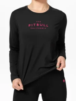 PITBULL Koszulka techniczna AVENIDA Czarny Regular Fit