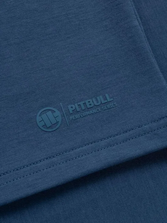 PITBULL Koszulka techniczna Casual Sport SMALL LOGO Niebieski Regular Fit