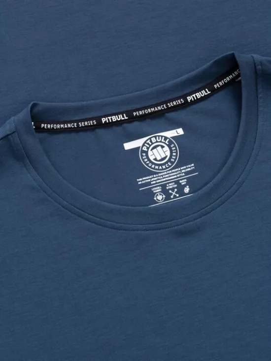 PITBULL Koszulka techniczna Casual Sport SMALL LOGO Niebieski Regular Fit
