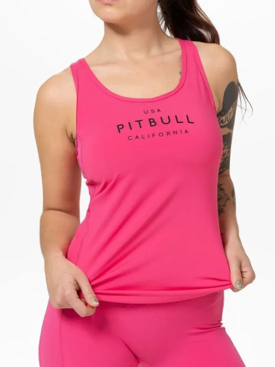PITBULL Koszulka techniczna AVENIDA Różowy Regular Fit