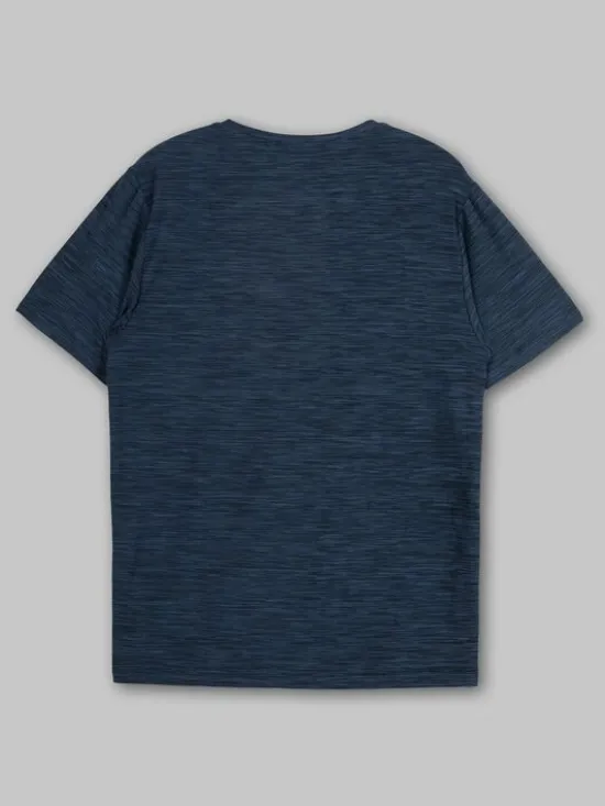 PITBULL Koszulka techniczna Casual Sport Hilltop Granatowy Regular Fit