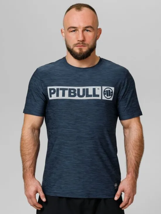 PITBULL Koszulka techniczna Casual Sport Hilltop Granatowy Regular Fit