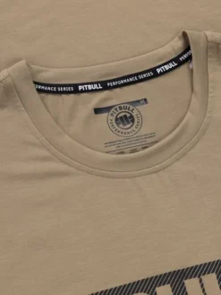 PITBULL Koszulka techniczna Casual Sport HILLTOP Brązowy Regular Fit