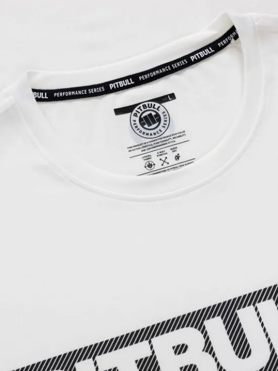 PITBULL Koszulka techniczna Casual Sport HILLTOP Biały Regular Fit