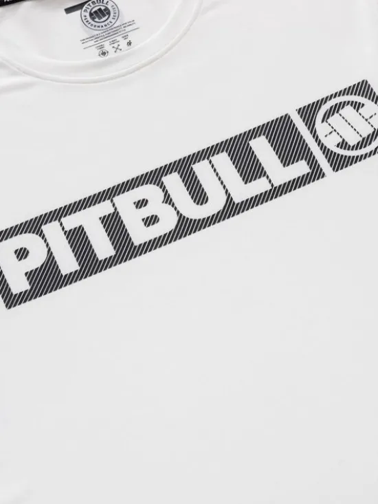 PITBULL Koszulka techniczna Casual Sport HILLTOP Biały Regular Fit