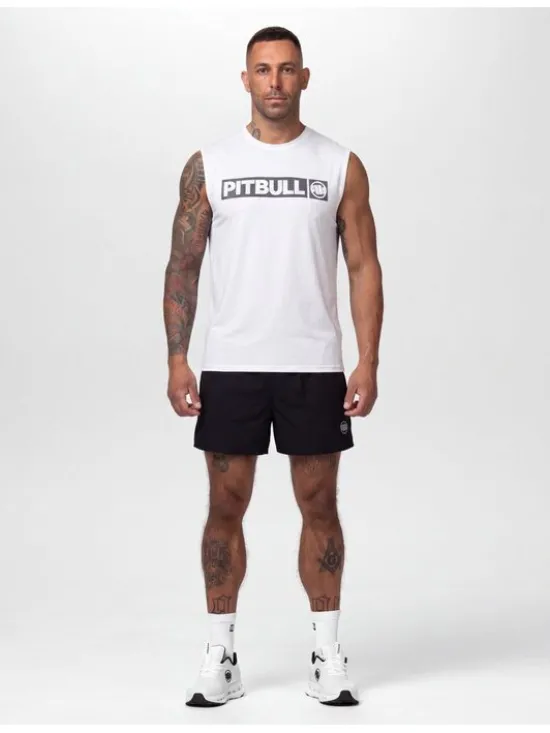 PITBULL Koszulka techniczna Casual Sport HILLTOP Biały Regular Fit