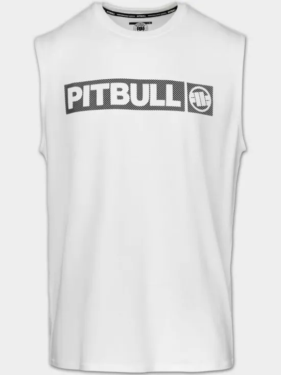 PITBULL Koszulka techniczna Casual Sport HILLTOP Biały Regular Fit