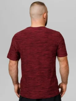 PITBULL Koszulka techniczna Casual Sport Hilltop Bordowy Regular Fit