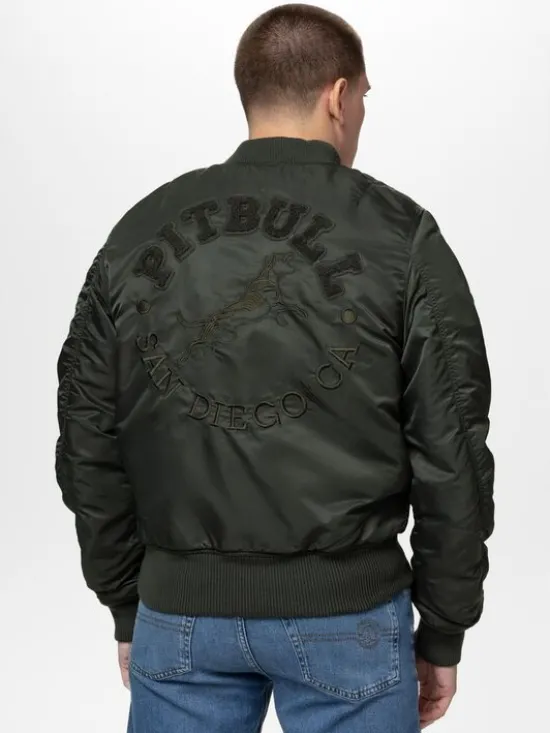 PITBULL Kurtka przejściowa HACKET Zielony Regular Fit