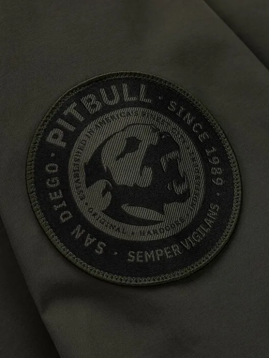 PITBULL Kurtka przejściowa HOOPER Zielony Regular Fit