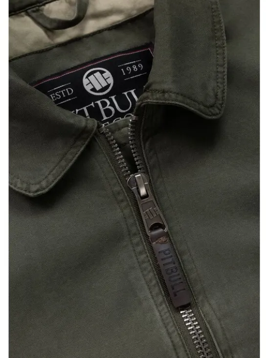 PITBULL Kurtka przejściowa MAGNUS Zielony Regular Fit