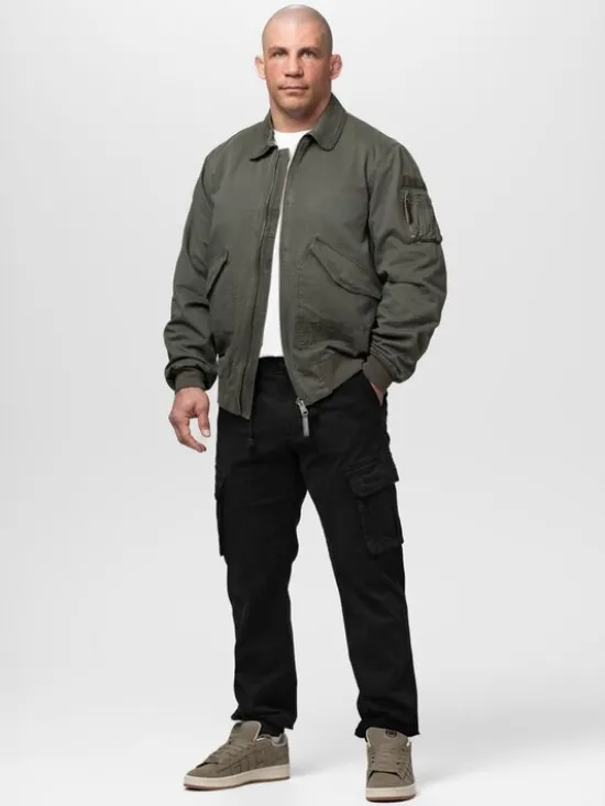 PITBULL Kurtka przejściowa MAGNUS Zielony Regular Fit