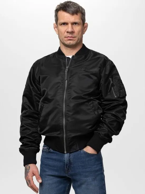 PITBULL Kurtka przejściowa MA-1 AKRON Czarny Regular Fit