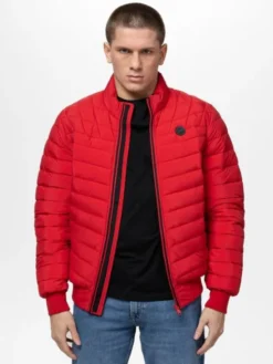 PITBULL Kurtka przejściowa NAYLOR Czerwony Regular Fit