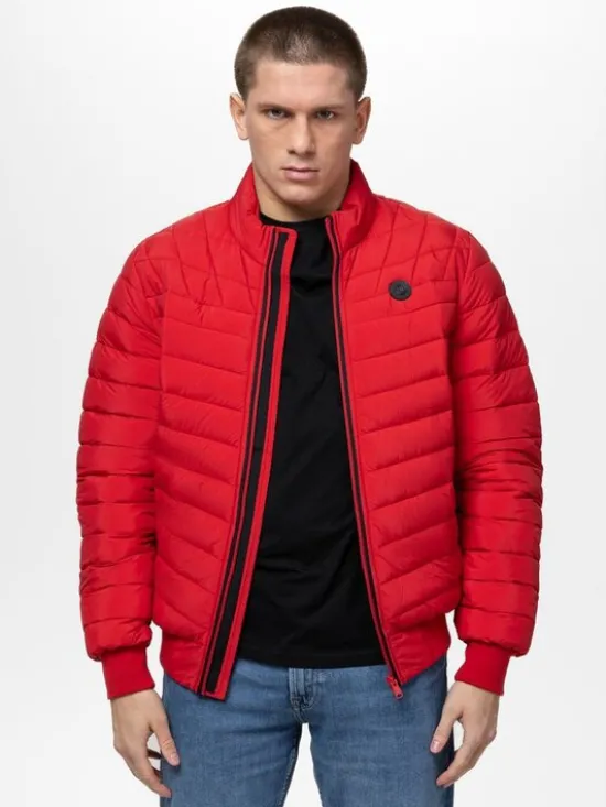 PITBULL Kurtka przejściowa NAYLOR Czerwony Regular Fit