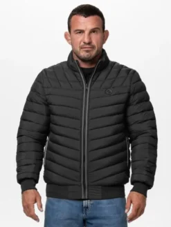 PITBULL Kurtka przejściowa NAYLOR Czarny Regular Fit