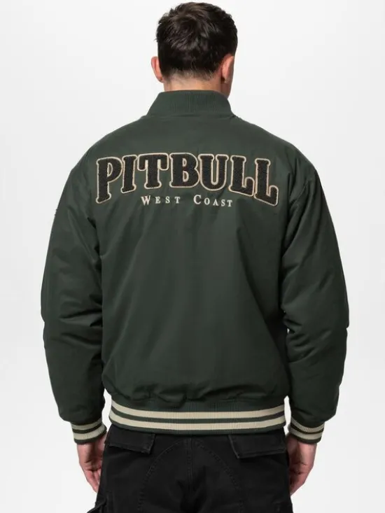 PITBULL Kurtka przejściowa RADFORD Zielony Regular Fit