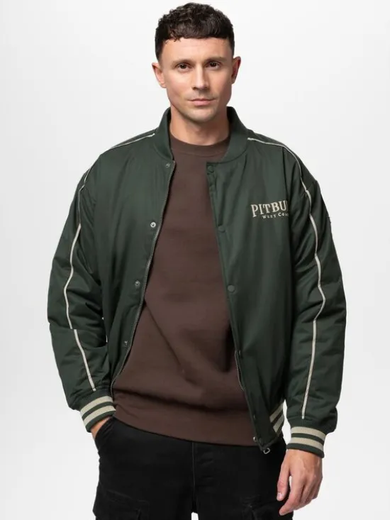 PITBULL Kurtka przejściowa RADFORD Zielony Regular Fit