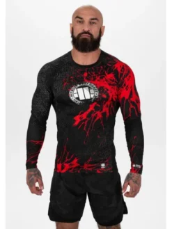 PITBULL Longsleeve Blood Dog II Czarny Slim Fit