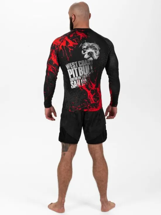 PITBULL Longsleeve Blood Dog II Czarny Slim Fit