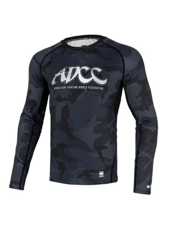 PITBULL Longsleeve Longsleeve Rashguard ADCC Camo XXL Czarny Slim Fit