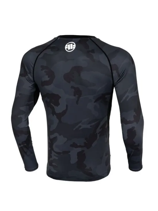 PITBULL Longsleeve Longsleeve Rashguard ADCC Camo XXL Czarny Slim Fit