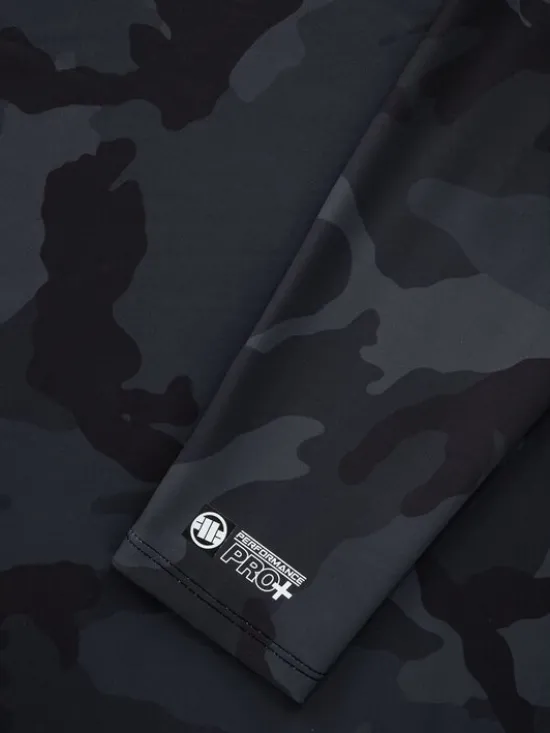 PITBULL Longsleeve Longsleeve Rashguard ADCC Camo XXL Czarny Slim Fit