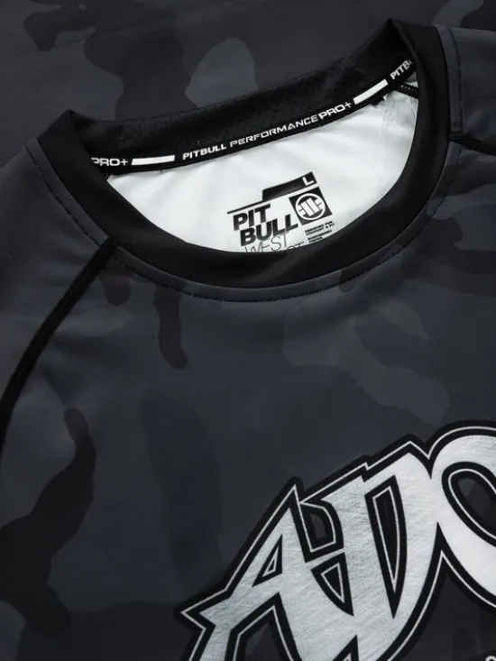 PITBULL Longsleeve Longsleeve Rashguard ADCC Camo XXL Czarny Slim Fit