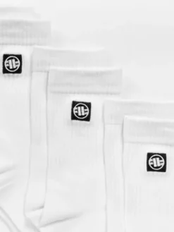PITBULL Skarpety długie High Ankle Logo Biały
