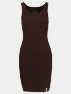 PITBULL Sukienka codzienna LAYLA Brązowy ciemny Slim Fit