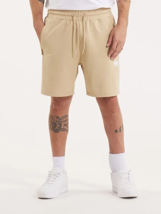 PITBULL Szorty materiałowe SMALL LOGO NUGGET Beżowy Regular Fit