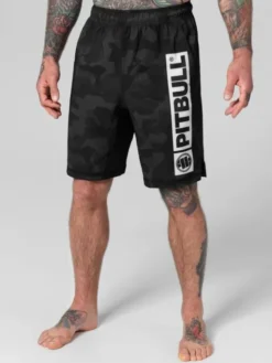 PITBULL Szorty Spodenki Czarny Regular Fit