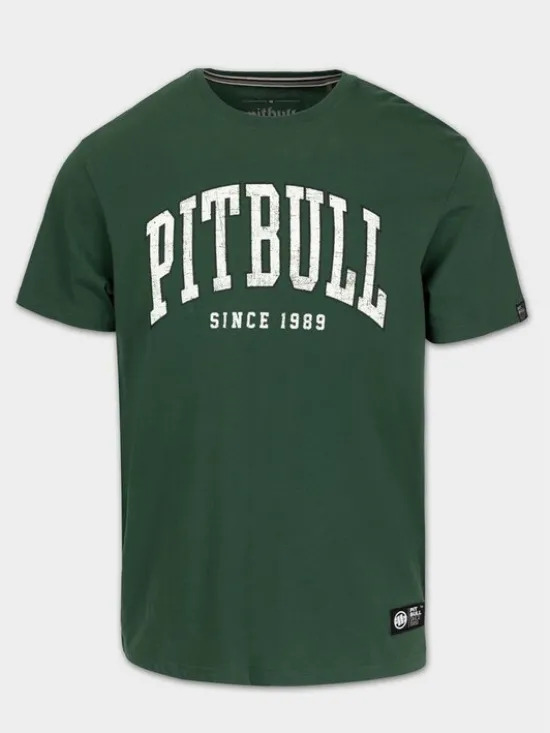 PITBULL T-Shirt NORTON Zielony Regular Fit