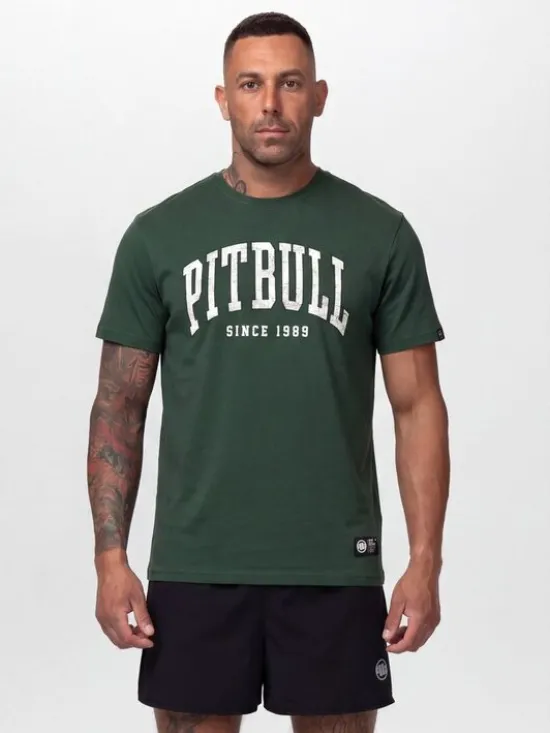 PITBULL T-Shirt NORTON Zielony Regular Fit