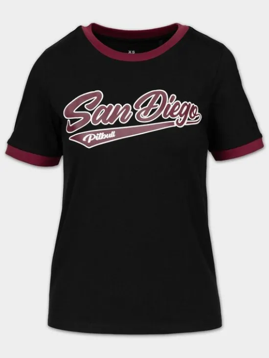 PITBULL T-Shirt SAN DIEGO ANGEL Czarny Regular Fit